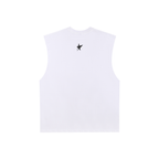 Raw Edge Cotton Tank Top