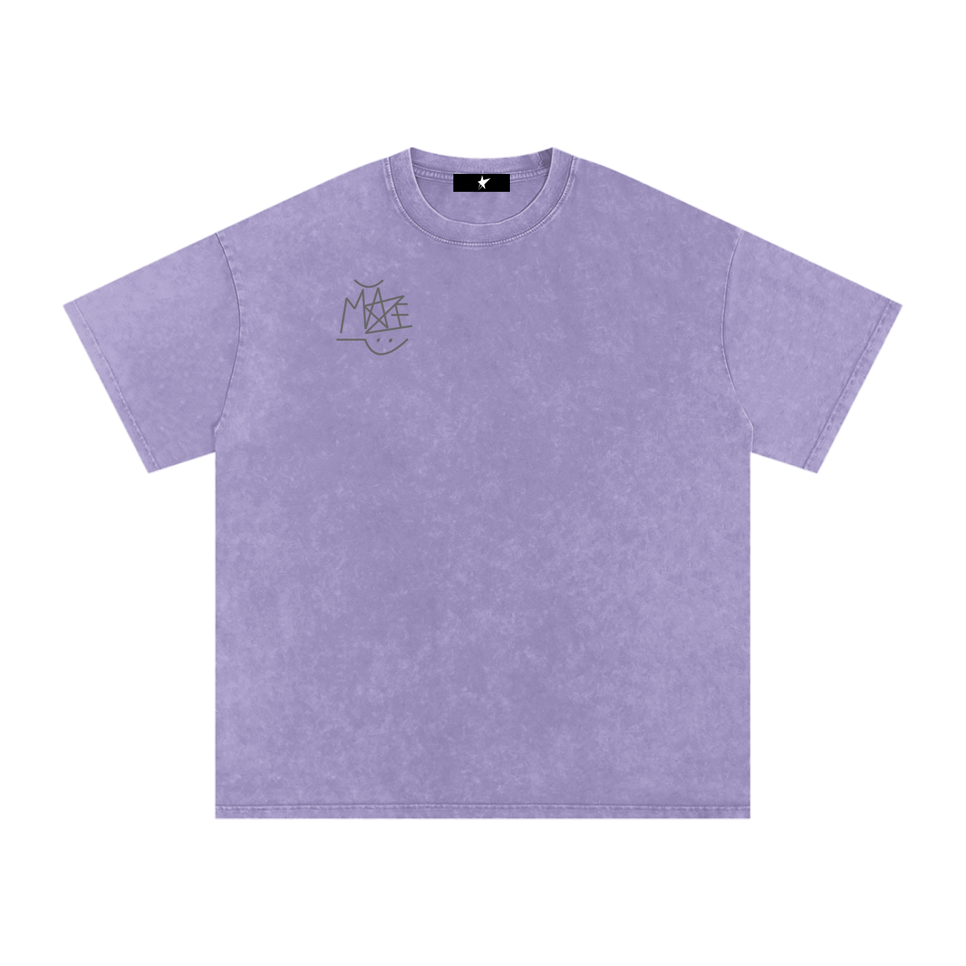 " Graffiti Tag " Snow Washed Oversized Cotton T-Shirt