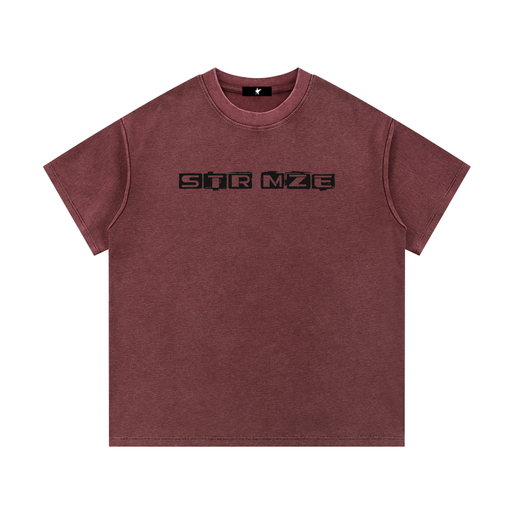 Mineral Wash Waffle Knit T-Shirt