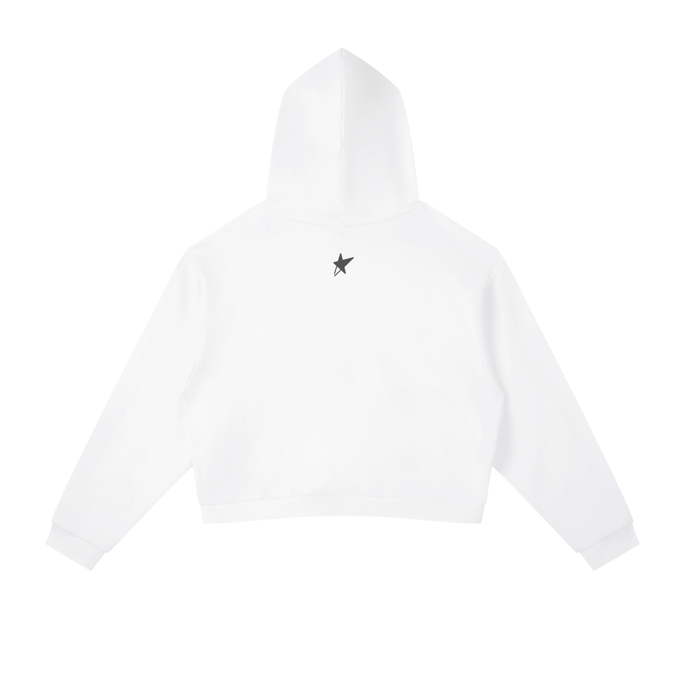 Contrast Side Stripe Cropped Hoodie