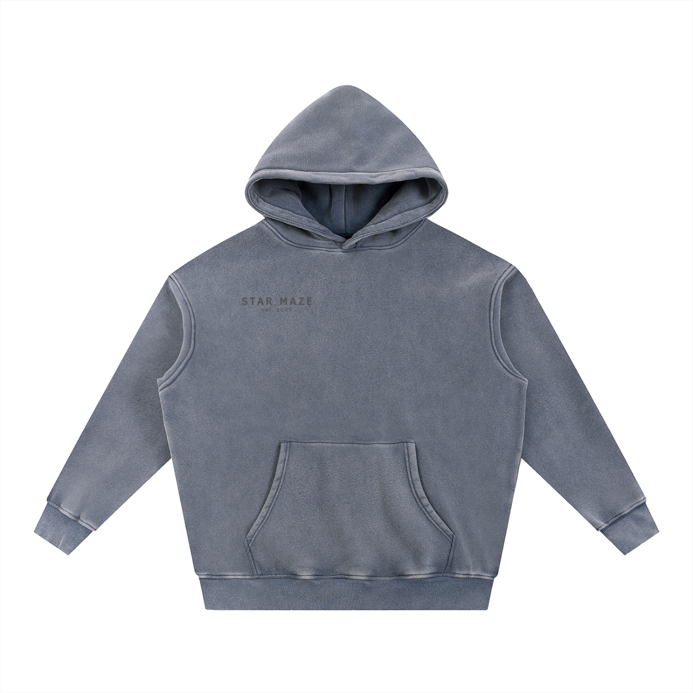 Snow Wash Fleece Oversize Hoodie