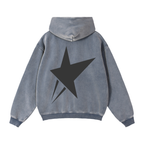 " Big Star " Full-Zip Boxy Fleece Hoodie