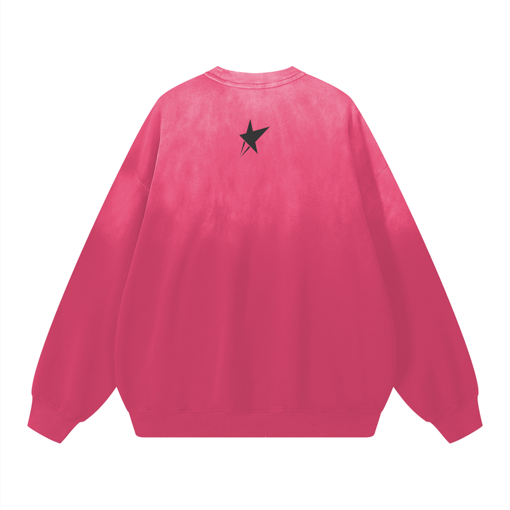 Sunfade Drop-Shoulder Cotton Sweatshirt