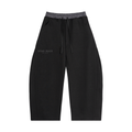 Plaid Waistband Barrel Sweatpants