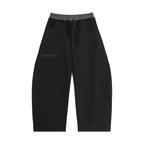 Plaid Waistband Barrel Sweatpants