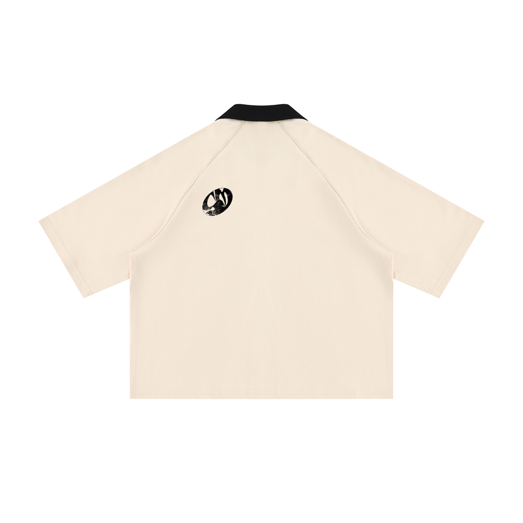 Unisex Color Block Boxy Short Sleeve Shirt