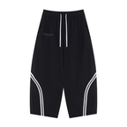 Unisex Wide Leg Piping Sweatpants