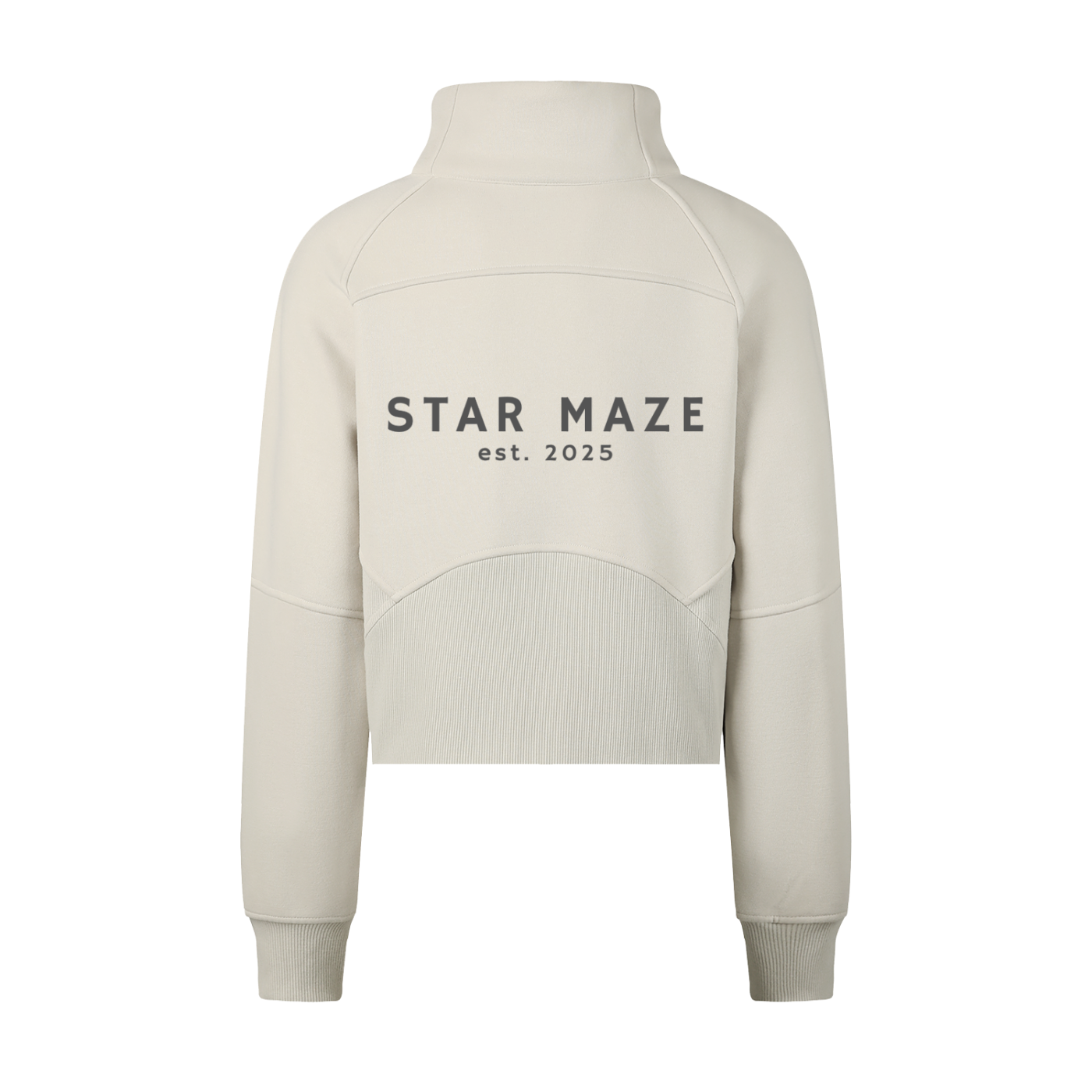 Cropped Half-Zip Sweatshirt