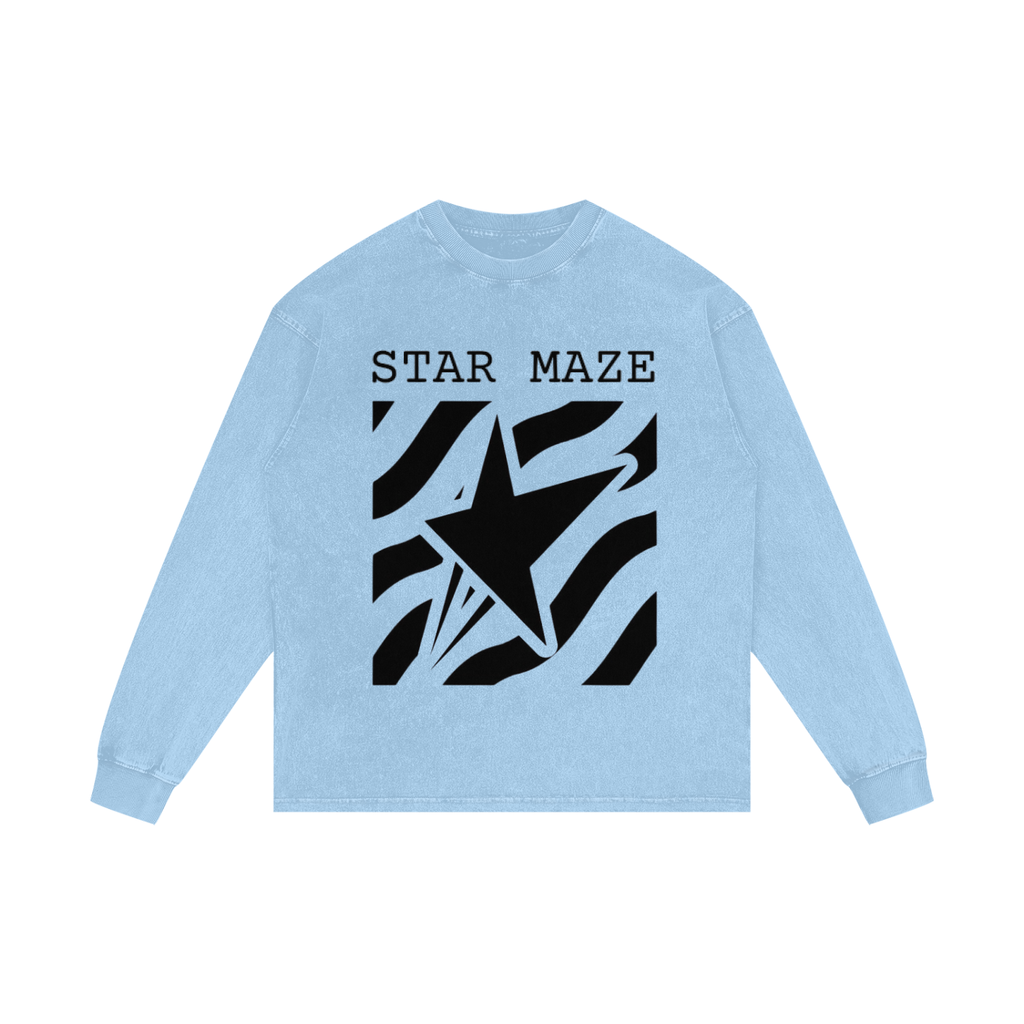 Acid Wash Oversize Long Sleeve T-Shirt