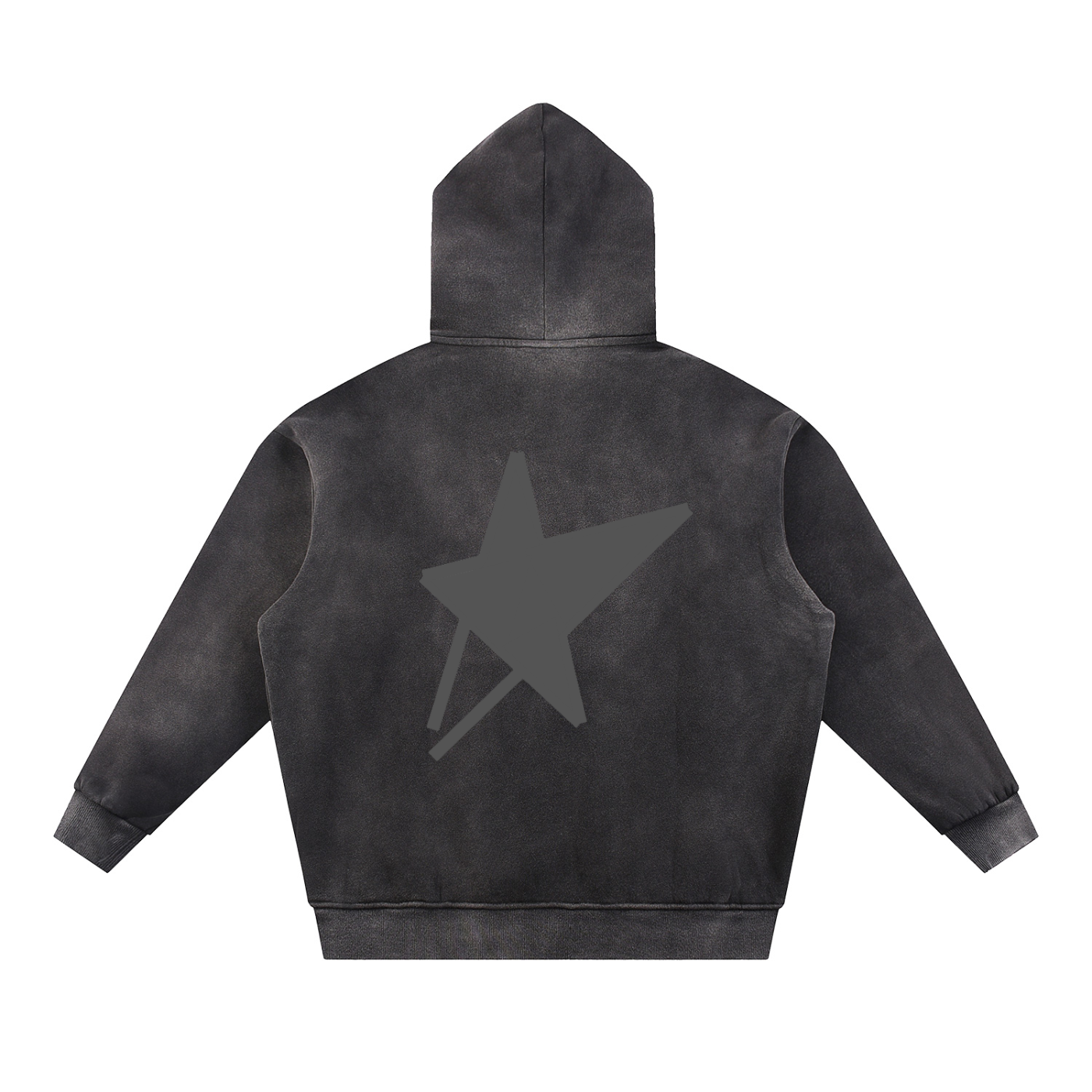 Sun Fade Contrast Tape Fleece Hoodie
