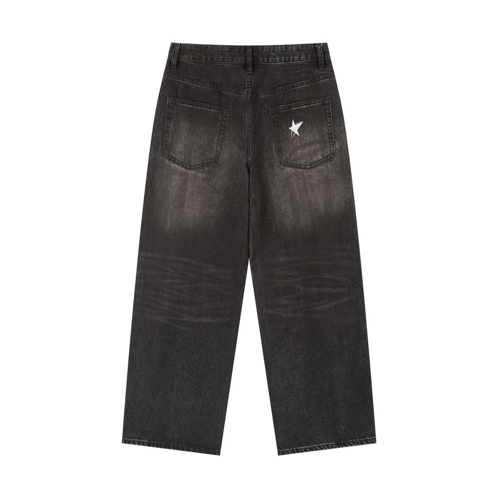 Vintage Wash Heavyweight Denim Jeans