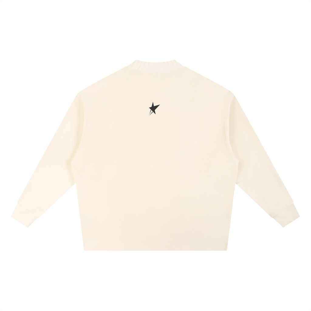 Knitted Round Neck Oversize Sweatshirt