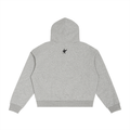 Contrast Plaid Boxy Zip Hoodie