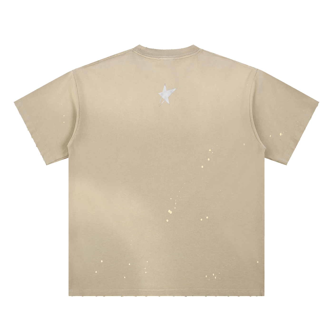 Hand-Frayed Sunfade Paint Splatter T-Shirt