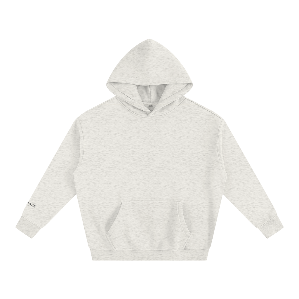 " signature " Oversize Fleeced Hoodie
