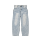 Men’s Enzyme Wash Wide Leg Jeans