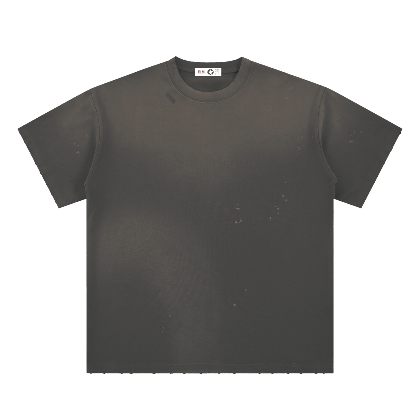 Hand-Frayed Sunfade Paint Splatter T-Shirt