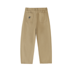 Belted Barrel-leg Chino Pants