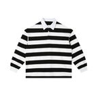 Color Block Stripe Polo Shirt