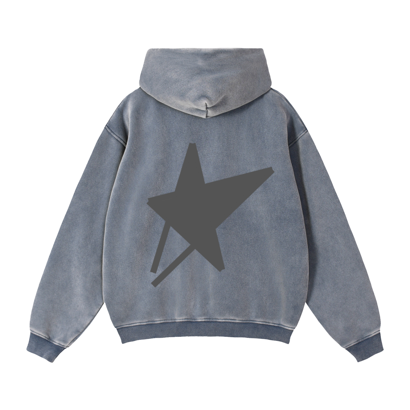 Zip-Through Boxy Fleece Hoodie