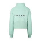Cropped Half-Zip Sweatshirt