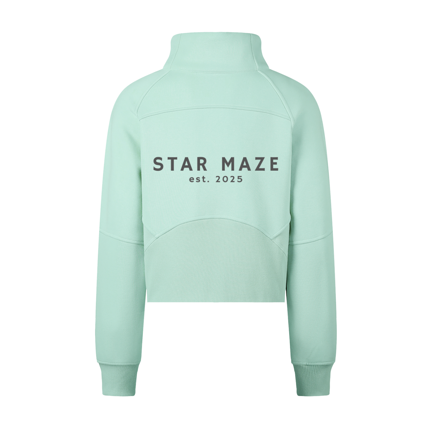 Cropped Half-Zip Sweatshirt