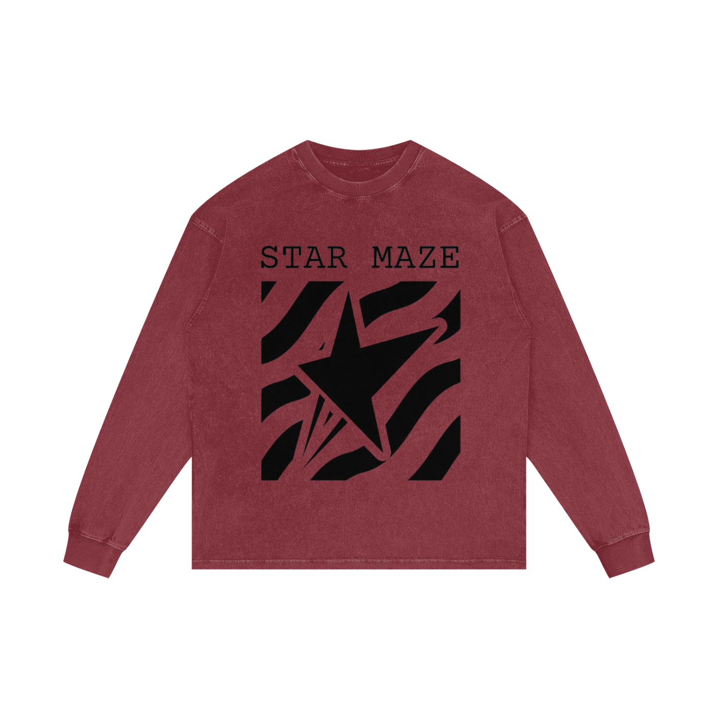 Acid Wash Oversize Long Sleeve T-Shirt