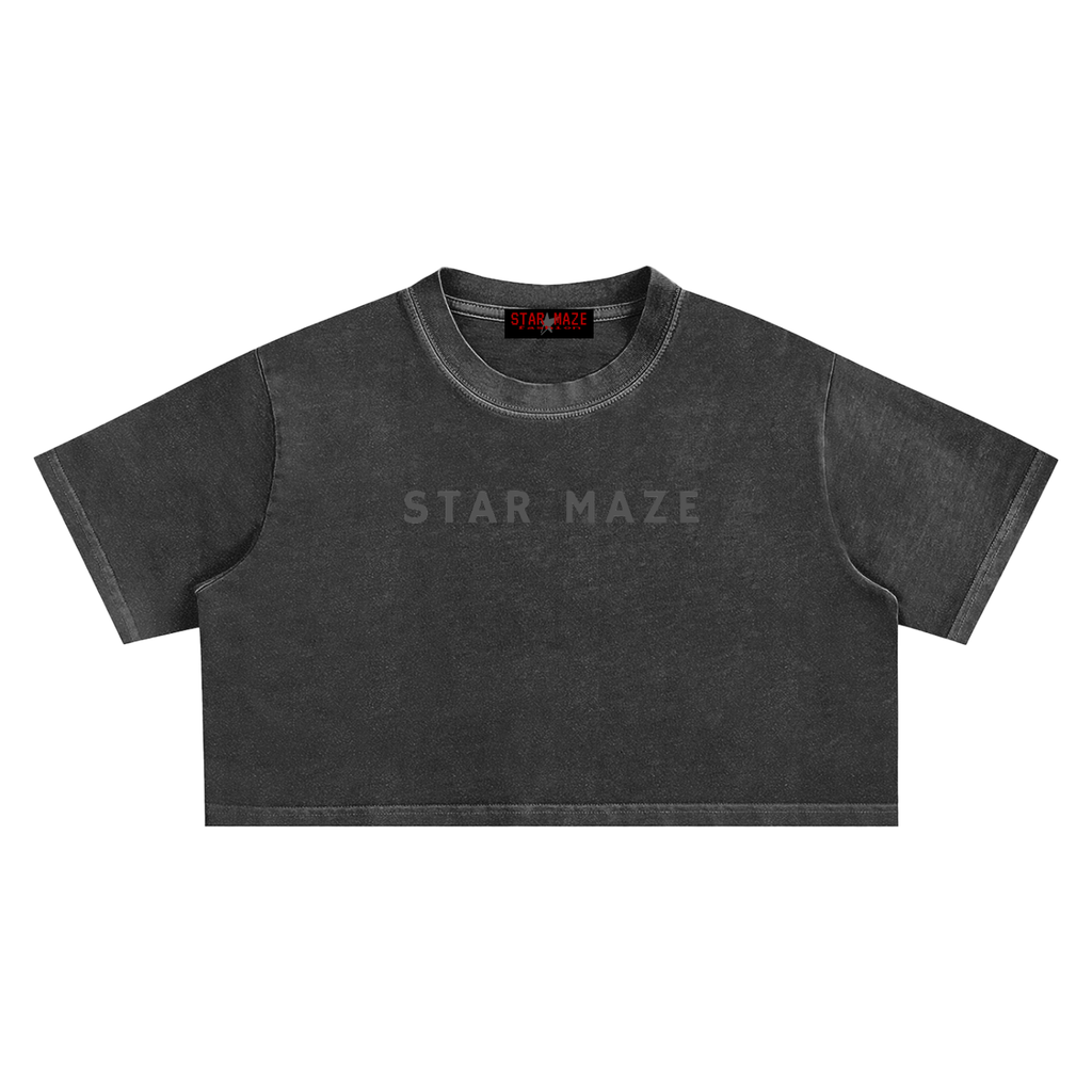 Snow Washed Crop Top