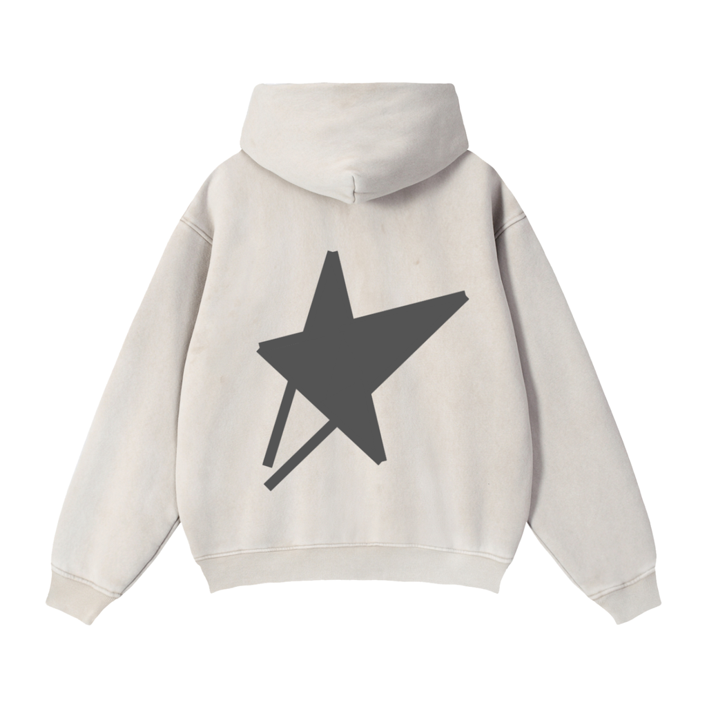 Zip-Through Boxy Fleece Hoodie