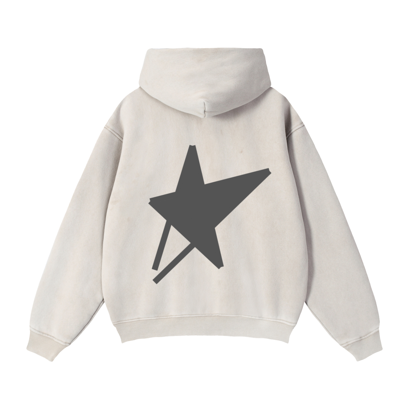 Zip-Through Boxy Fleece Hoodie