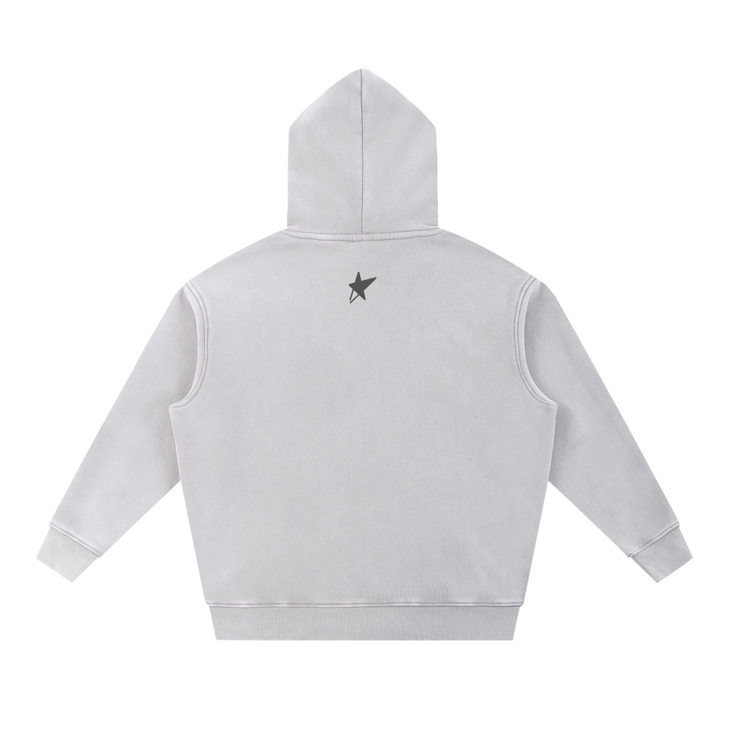 Snow Wash Fleece Oversize Hoodie
