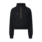 Cropped Half-Zip Sweatshirt