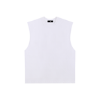 Raw Edge Cotton Tank Top