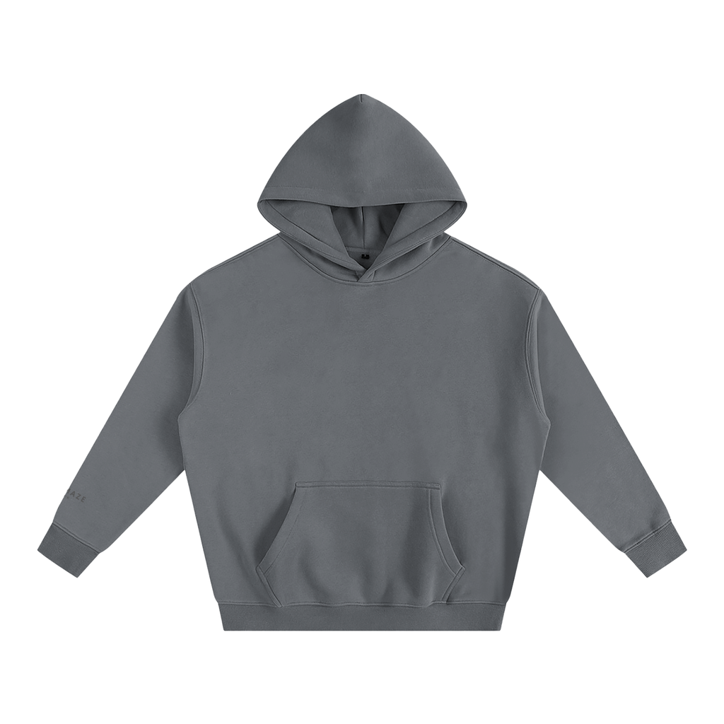 " signature " Oversize Fleeced Hoodie