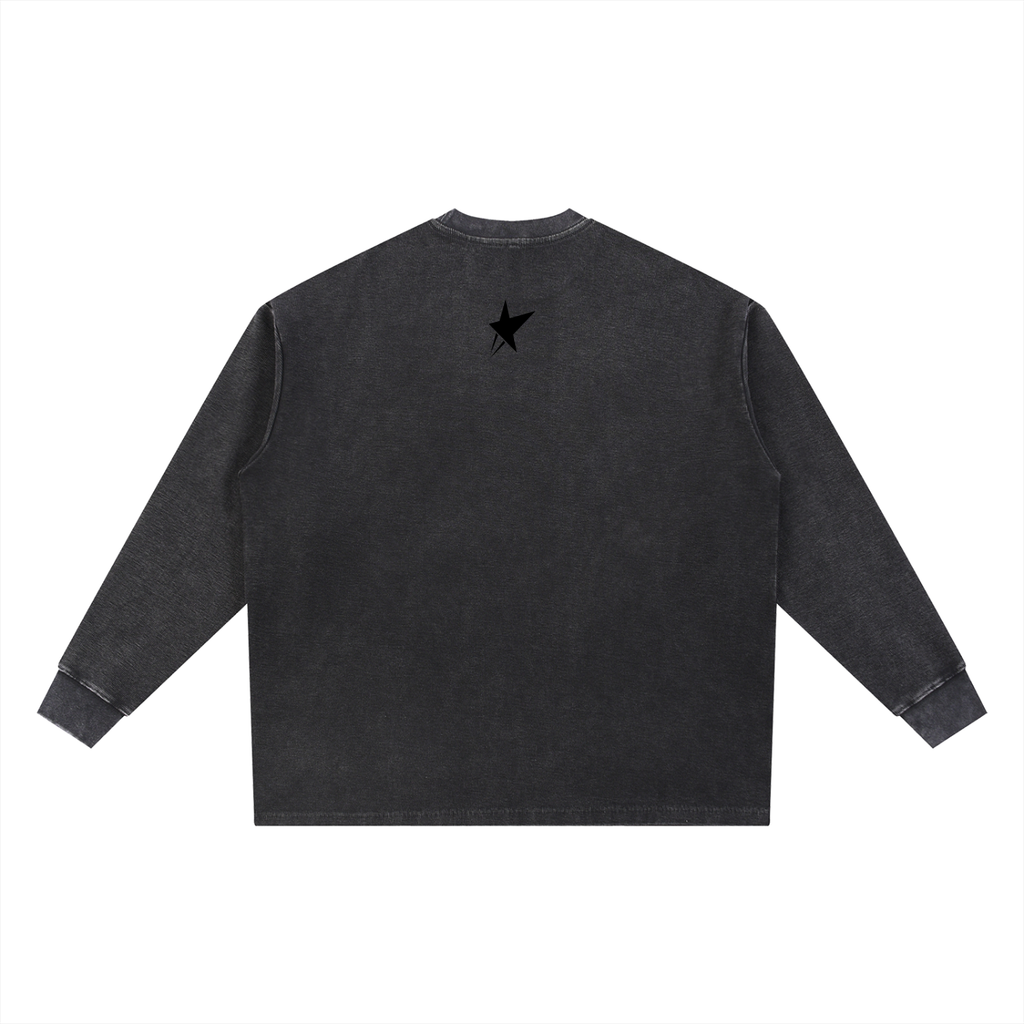 Mineral Wash Waffle Oversized T-Shirt