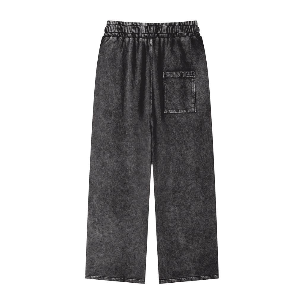 Snow Washed Straight Leg Pants