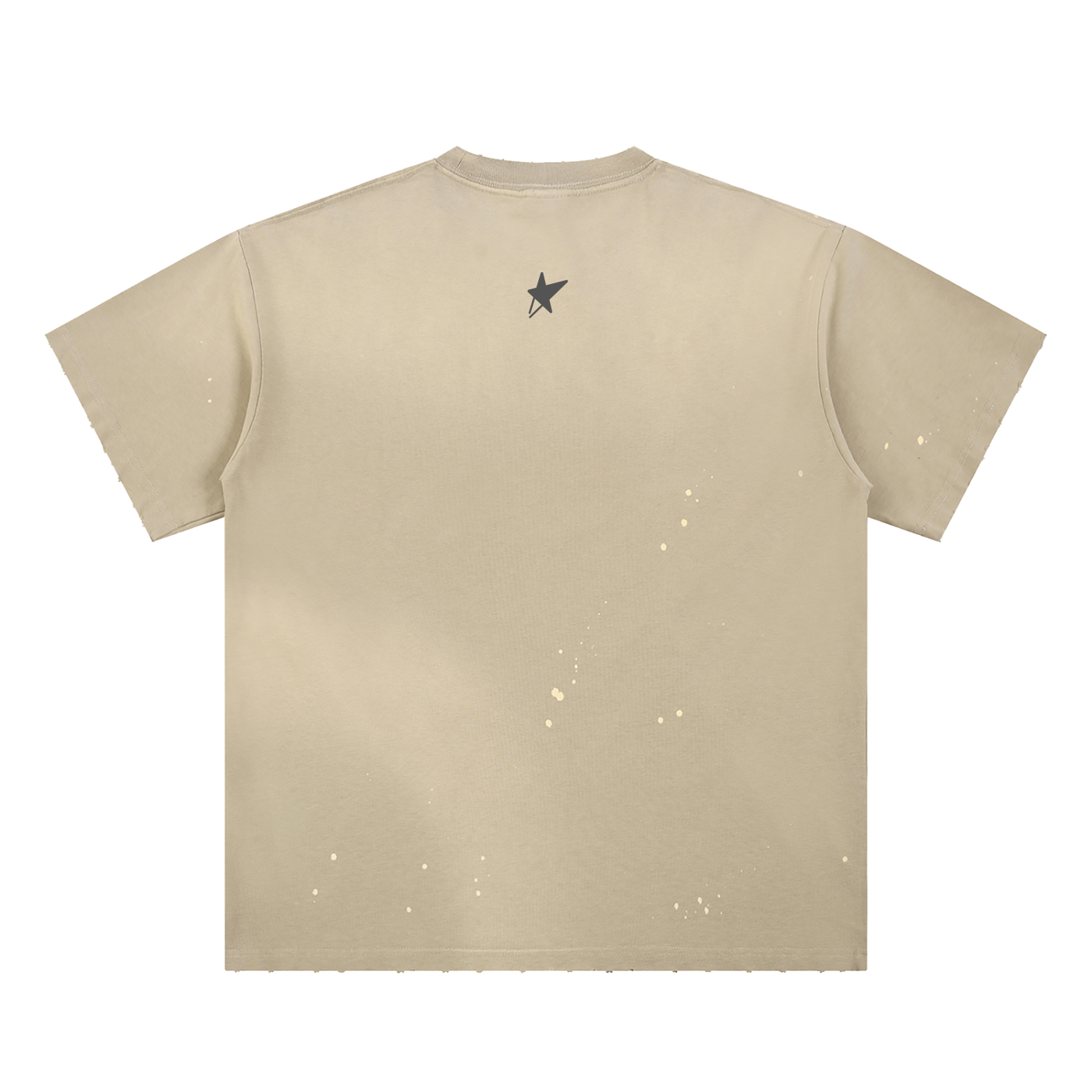 Hand-Frayed Sunfade Paint Splatter T-Shirt