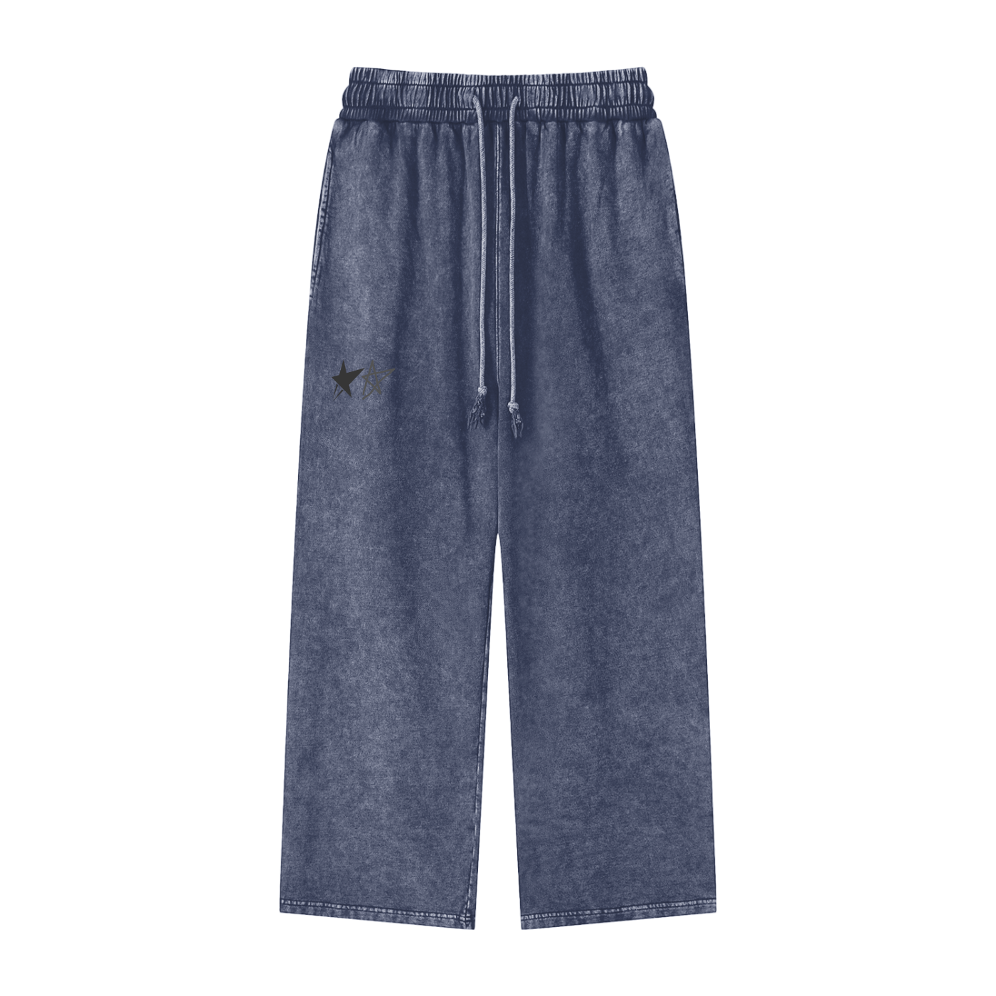 Snow Washed Straight Leg Pants
