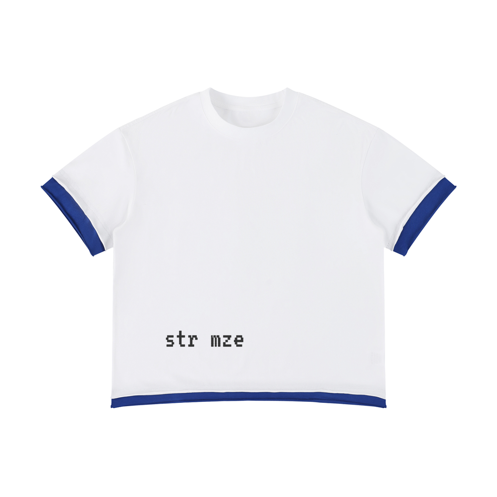 Unisex Boxy Color Block T-Shirt