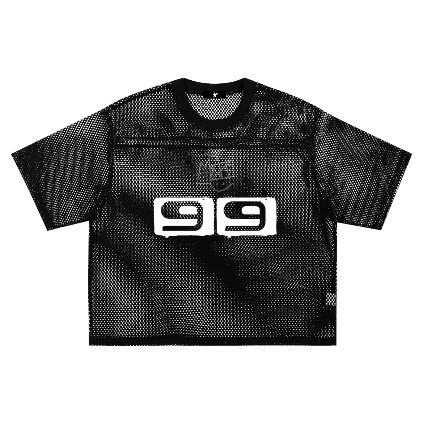 See-through Boxy Net T-Shirt