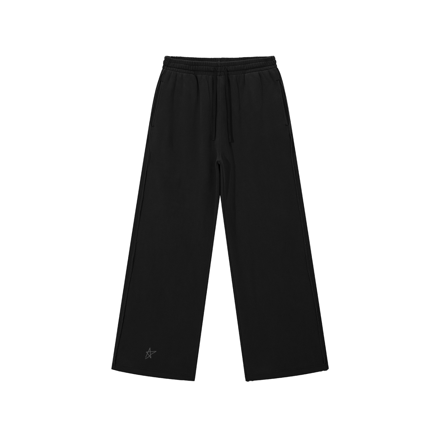 Snow Washed Raw Edge Sweatpants