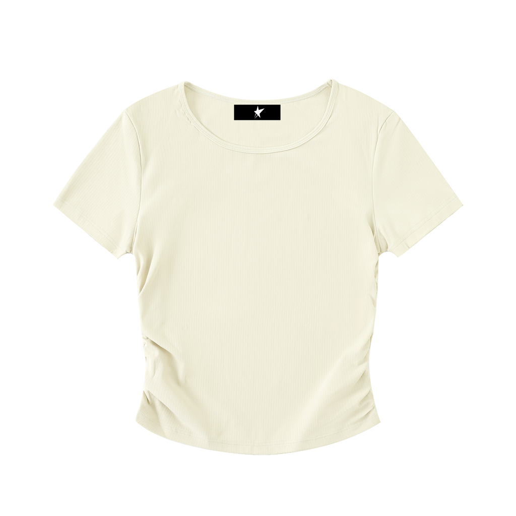 Ruched Bodycon Crop Top
