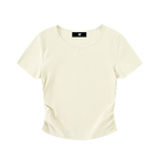Ruched Bodycon Crop Top