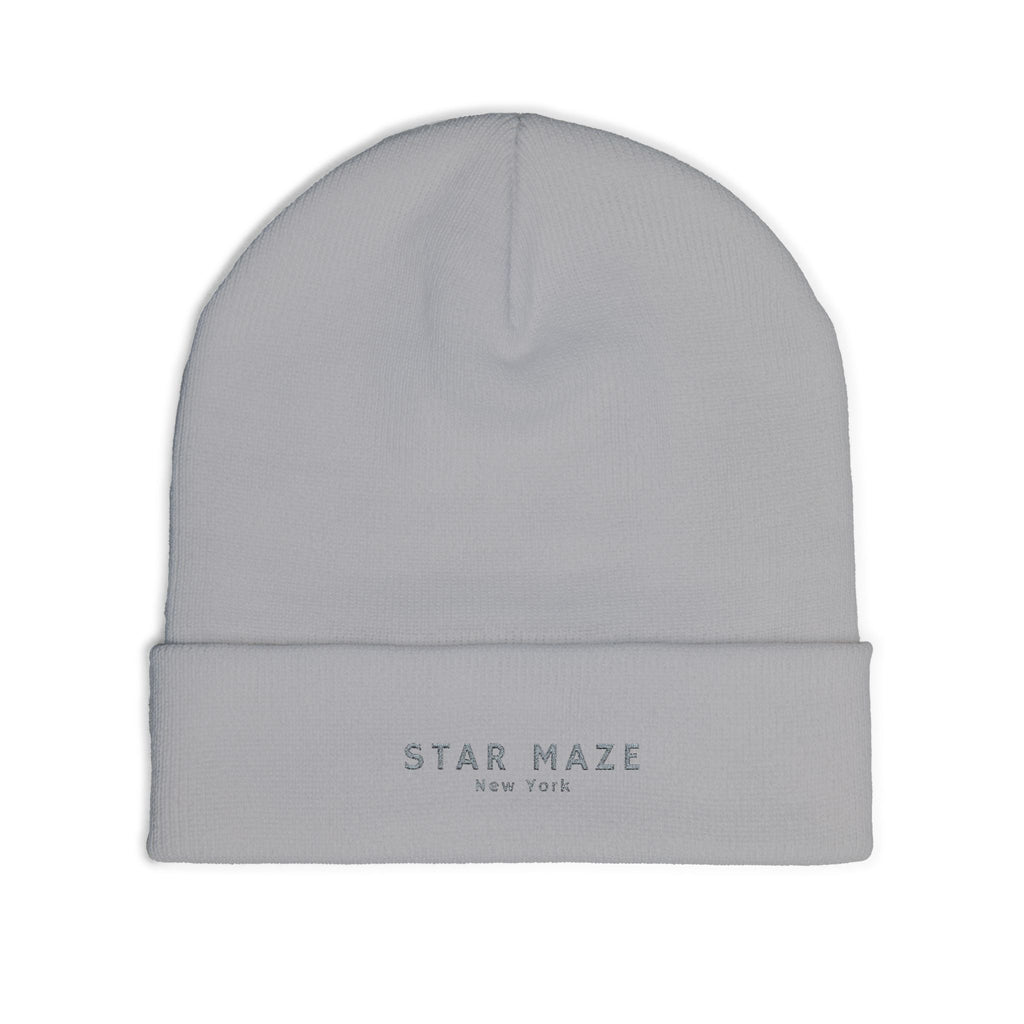 Star Maze NY Knit Beanie (Embroidered)