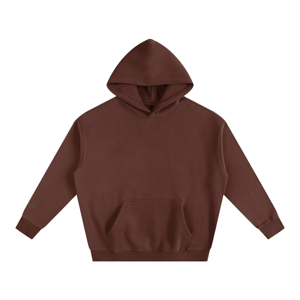 " signature " Oversize Fleeced Hoodie