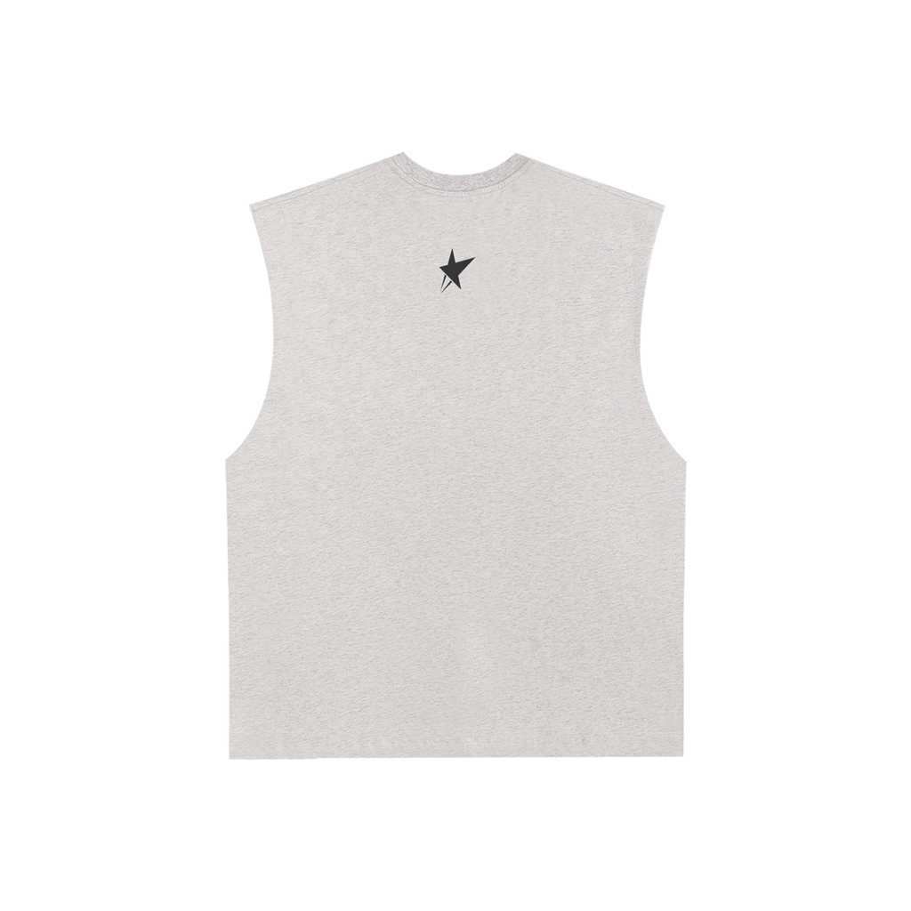 Raw Edge Cotton Tank Top