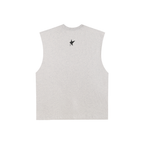 Raw Edge Cotton Tank Top