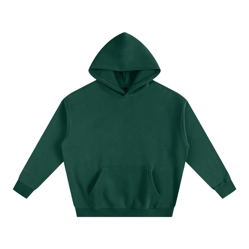 " signature " Oversize Fleeced Hoodie