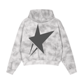 Dirty Washed Zip-Up Fleece Hoodie