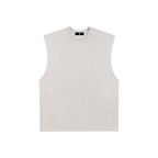 Raw Edge Cotton Tank Top